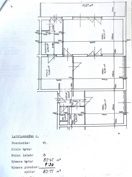 Predaj veľkorysý 3 izbový byt BA III Kramáre 